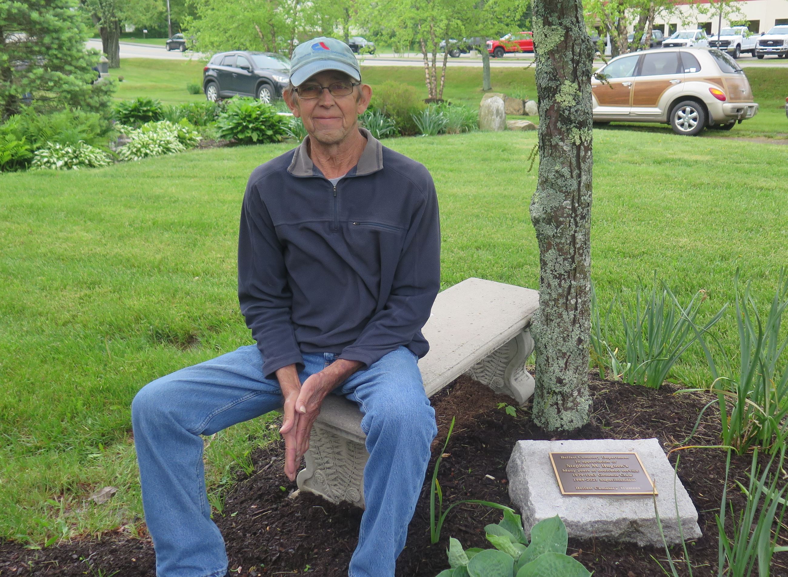 June 5 2023 Steve Boguen  Appreciation Plaque dedication Steve and plaque